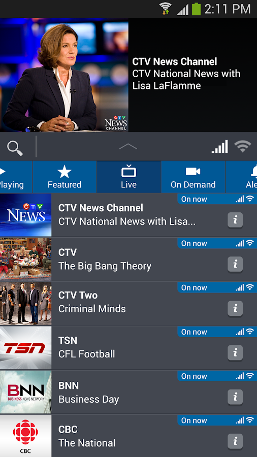 Bell TV screenshot
