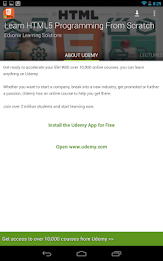 Learn Free HTML5 Tutorials poster 17