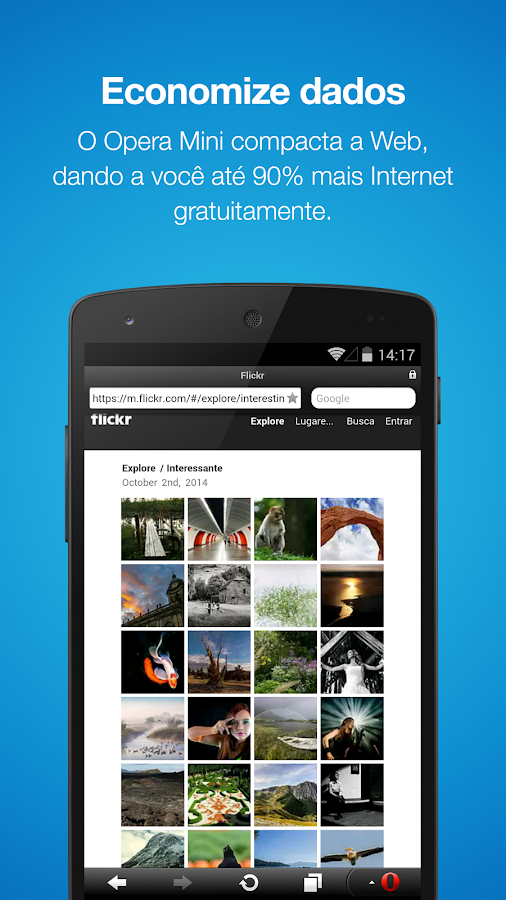 Navegador da Web Opera Mini - screenshot