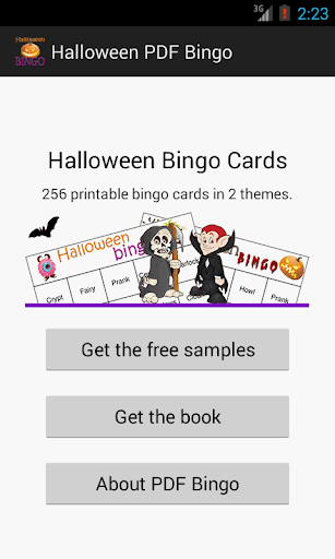 Halloween PDF Bingo