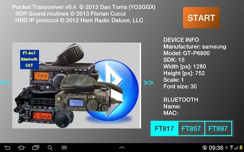 Pocket  HAM bands Transceiver screenshot