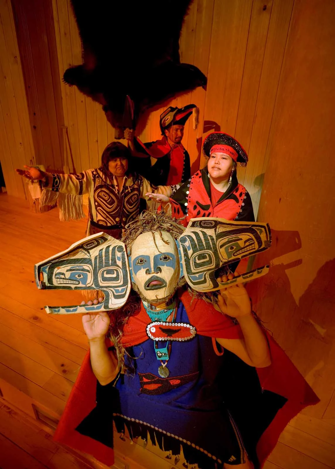 theater-Icy-Strait-Point-Alaska - Native theater in Icy Strait Point, Alaska.