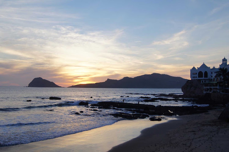 A scenic sunset in Mazatlan, Mexico.