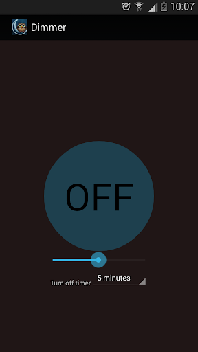 Dimmer : Night reading Screen