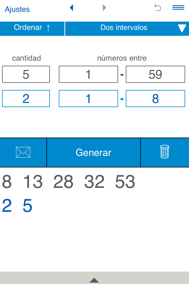 Android application Random Number Generator screenshort