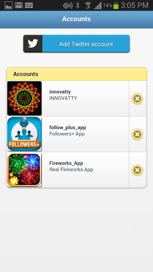 Followers+ for Twitter - screenshot