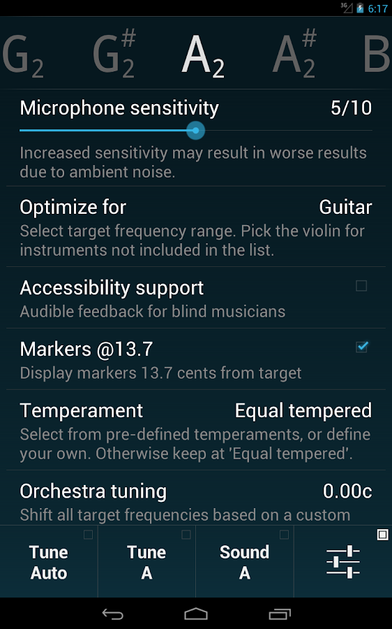Waves - Tuner - screenshot