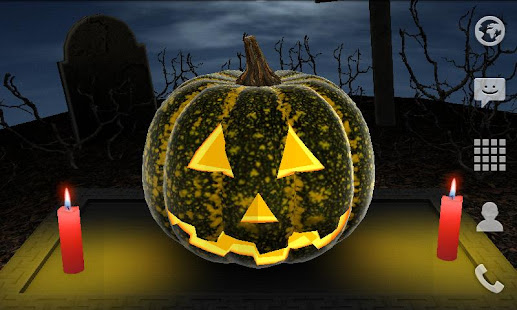 Halloween Pumpkin 3D Live Wallpaper(圖2)-速報App