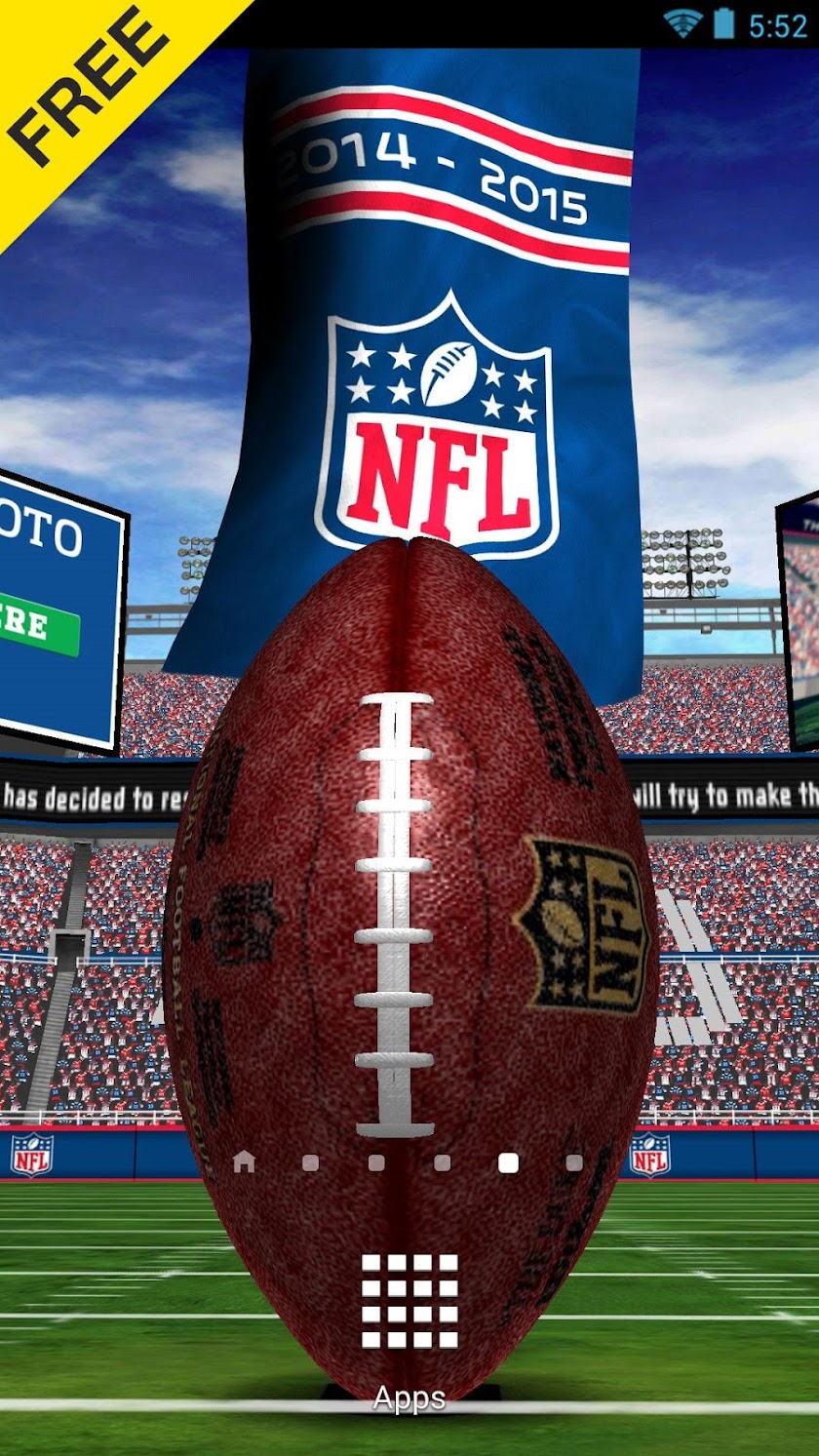 NFL 2015 Live Wallpaper Screen 2