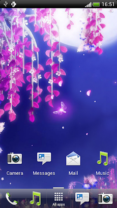 桜月の下ライブ壁紙 Androidアプリ Applion