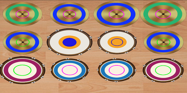 skutečné bicí soupravy - náhled