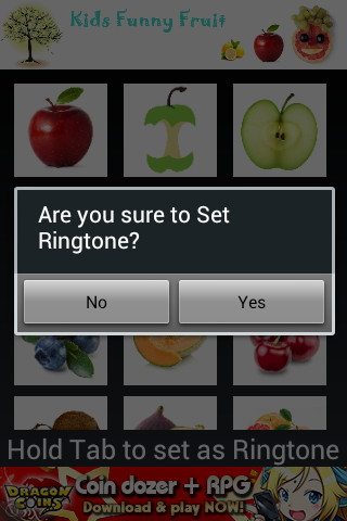 【免費程式庫與試用程式App】Fruit Sound and Ringtone Kids-APP點子