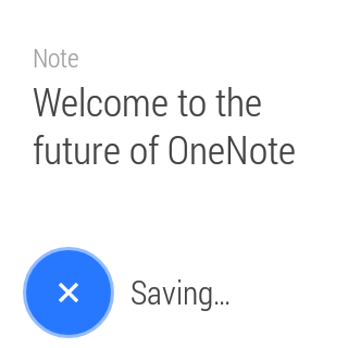 OneNote for Android Wear