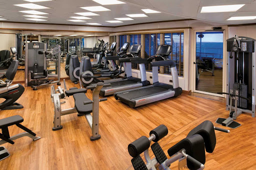 Silver_Spirit_Fitness_Center - Keep active during your cruise with Silver Spirit's Fitness Center, featuring weights, treadmills and bicycles. There are complimentary trainer-led classes in aerobics, pilates and yoga, too.