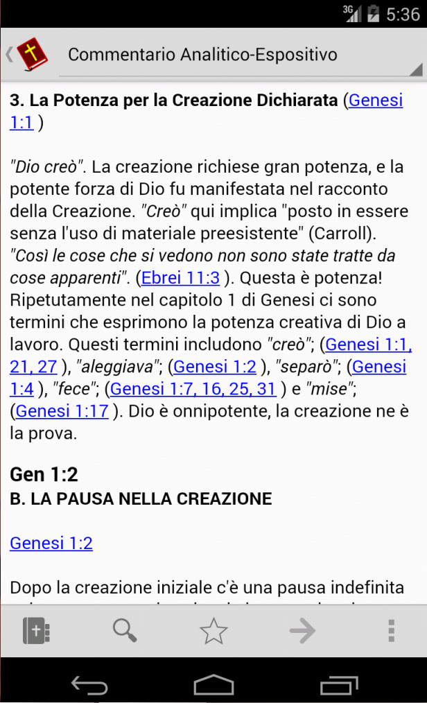 Commento Analitico (1Re-2Re) Screen 1