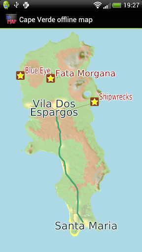 Cape Verde Islands offline map