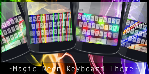 Magic Neon Keyboard Theme