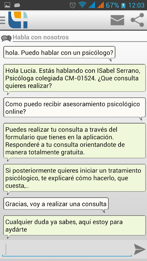 COnsulta psicólogos