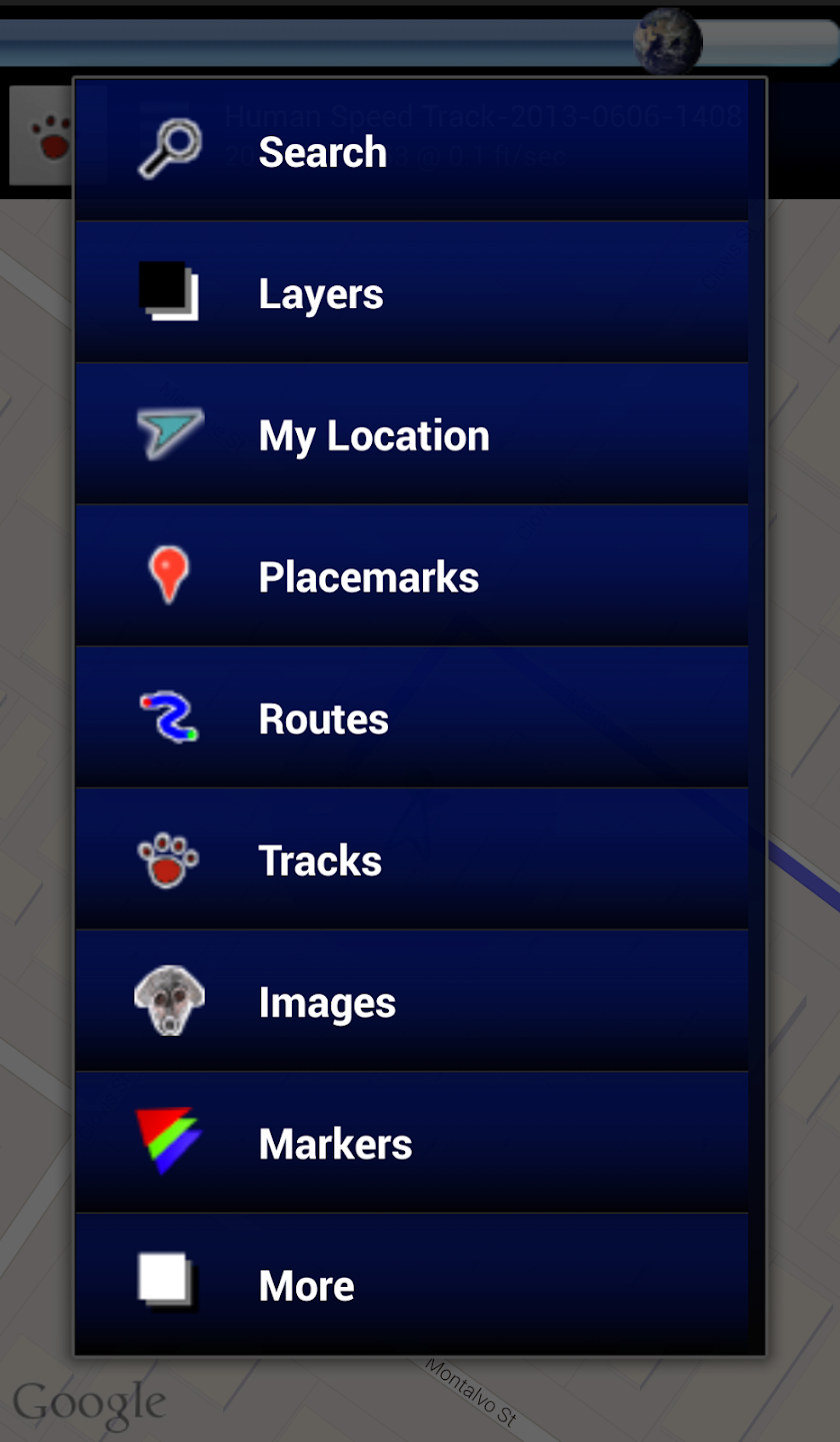 GPS Map Pro Screen 2