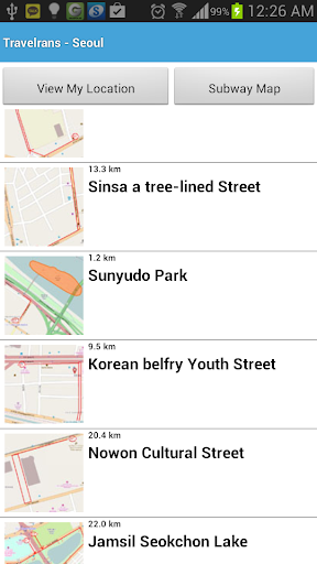 One Touch Seoul Travel Map