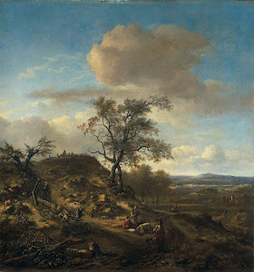 RIJKS: Jan Wijnants: Landscape with a Hunter and other Figures 1670