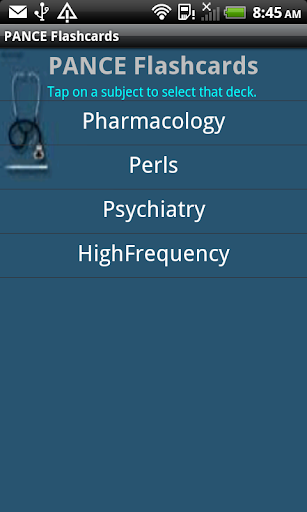 PANCE Flashcards