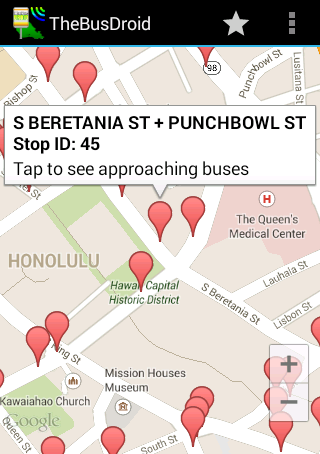 TheBusDroid - An Oahu Bus App