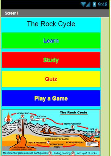 The Rock Cycle App