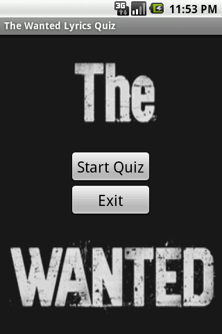 The Wanted Lyrics Quiz