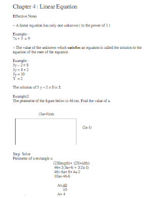 Cikgu Anuar Online Tuition: Mathematics Form 2 Notes