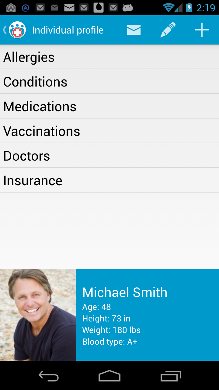 Family Medical Info Screen 2