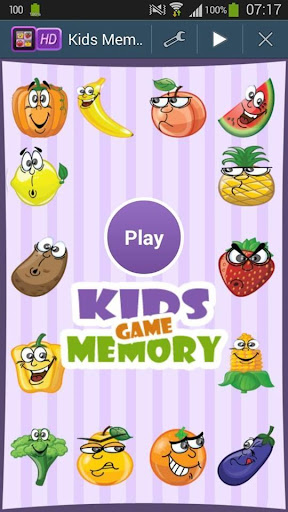 Fruit Memory Game For Kids