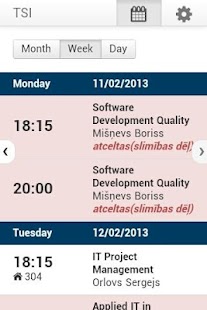 TSI schedule Screenshots 3