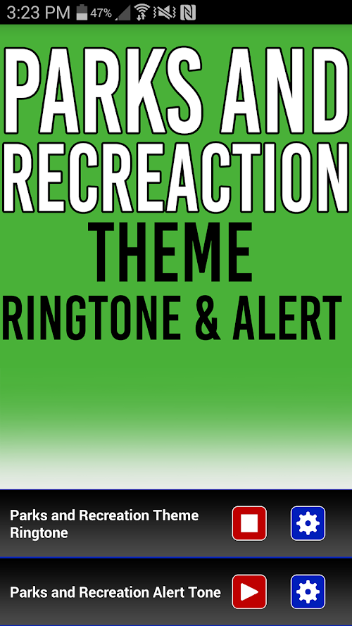Android application Parks and Recreation Ringtone screenshort