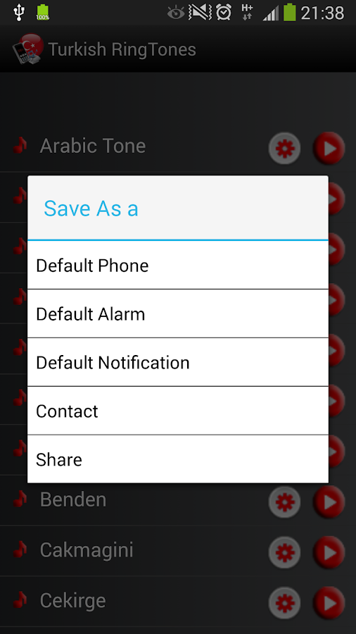 sonneries turcs 2014 - screenshot