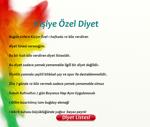 【免費健康App】Kişiye Özel Diyet-APP點子