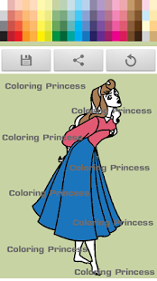 Princess coloring kids paint - screenshot thumbnail