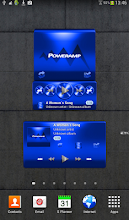 Poweramp widget BLUE METAL APK Download for Android