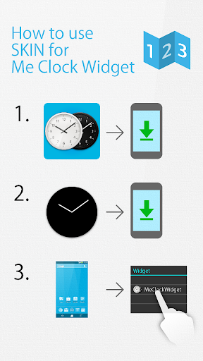 Boxy clock widget -Me Clock