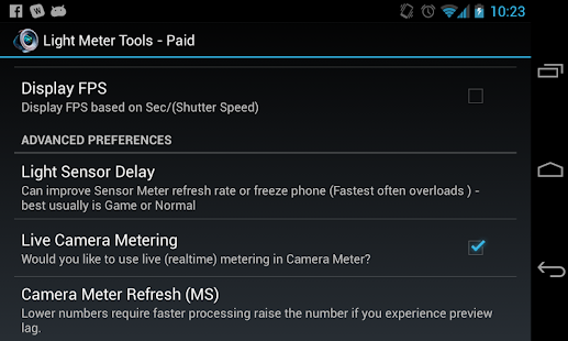 Old - Light Meter Tools - Paid(圖5)-速報App