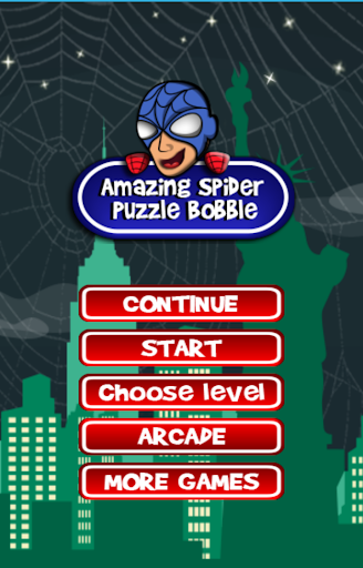 Amazing Spider Puzzle Bobble