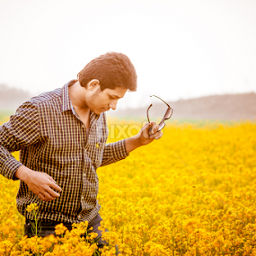 Yellow Man by Jatin Malhotra - People Portraits of Men
