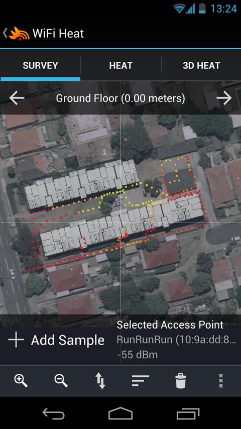 Android application WiFi Heat screenshort