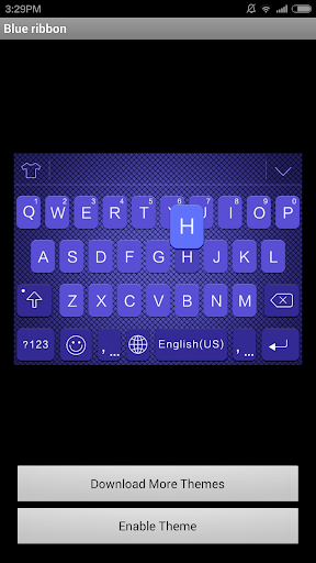 【免費個人化App】Blueribbon  Keyboard Theme-APP點子