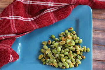 Crispy Parmesan Edamame