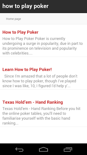 How to Play Poker