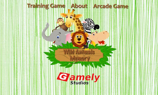 Wild Animals Memory for Kids