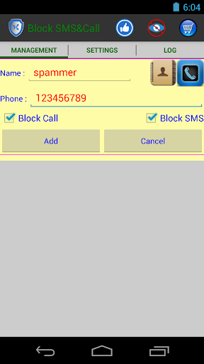 Block SMS Block Call SMS