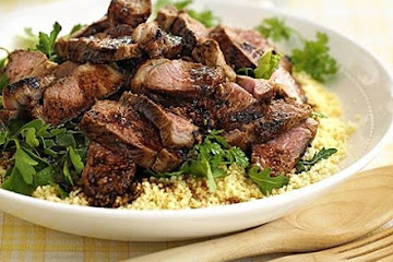 Hot harissa lamb with couscous