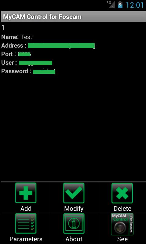 MyCAM Control for Foscam Screen 3